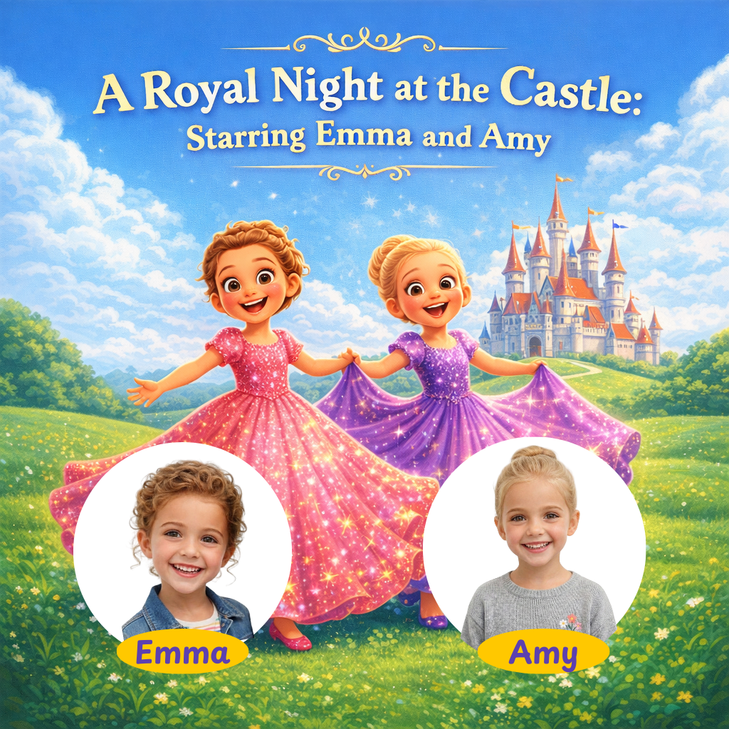 Princess Quest Story Cover featuring two princesses - Example